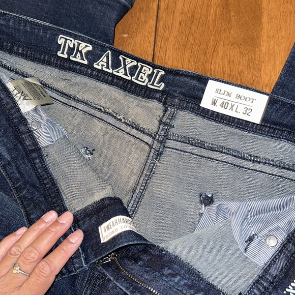 T.K. Axel Slim Bootcut Jeans NWOT - Picture 10 of 14